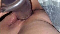 Watch me make my wife squirt with big dildo