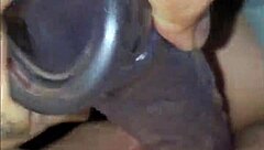 Watch me make my wife squirt with big dildo