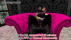 3D Succubus Seduces Small Dick Human Male Censored