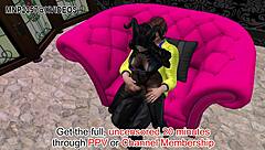 3D Succubus Seduces Small Dick Human Male Censored