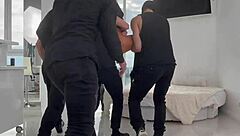 Russian Slut Endures Rough Gangbang With Double Anal Domination