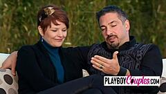 lucky dude banging two hot swinger chicks in steamy shower action