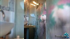 big booty girl masturbates in shower - hot solo