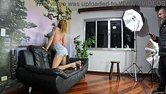 maryna sales says, 'let's record this backstage fingering session.'