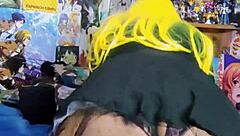 Transsexual rides cowgirl begging daddy part 3