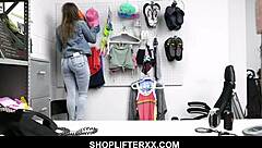 Penelope Kay's Big Natural Tits Caught Shoplifting.