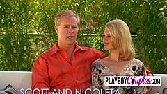 lucky dude banging two hot swinger chicks in steamy shower action