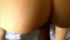 Horny babe gets fucked on casting couch closeup