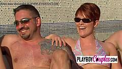 lucky dude banging two hot swinger chicks in steamy shower action