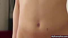 I am the petite brunette ts getting my ass fucked by my boyfriend in a passionate session.