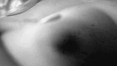 Amateur housewife in heels fingers her shaved pussy and asshole with dildo to massive orgasm on webcam