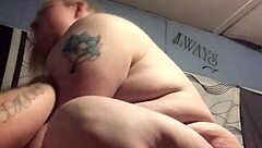 Fat BBW Wife Rides Big Cock with Huge Ass