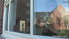 i admire lady sonia's huge tits in this cheating milf video