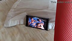 as a latina in lingerie, i masturbate to porn before taboo ass fucking