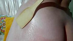 I feel the strong bastinado on my feet.