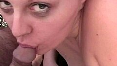 Jullian gives blowjob to nerd, leads to fucking and cumshot