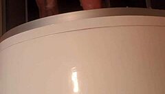 Enjoying A Relaxing Shower Alone In The Bathing Area, Washing Off The Day's Stress