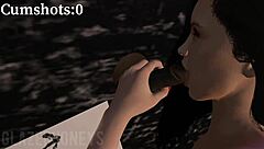 Slut Sucks Six Cocks At Gloryhole