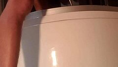 Enjoying A Relaxing Shower Alone In The Bathing Area, Washing Off The Day's Stress