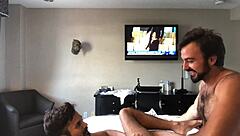 Intense bareback fucking with aiden matthis in la