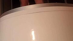 Enjoying A Relaxing Shower Alone In The Bathing Area, Washing Off The Day's Stress