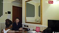 luna-corazon tests amateur guys with sucking!