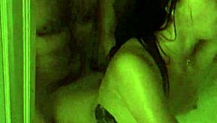 Steamy interracial shower sex with taboo roleplay.