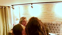 want to see two blonde lesbians licking each other's wet pussies?