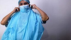 Medical glove fetish ASMR by Dominafire with nurse and patient in hospital. Does it excite you?