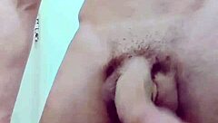 Amateur handjob on monster cock leads to explosive orgasm and cumshot