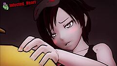 Rwby Lesbian Yuri Tribbing And Fingering Pussy In Anime