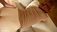 creampie for this super hot busty real redhead amateur british girl