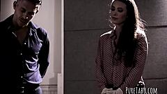 Teen 18+ feels wild passion in threesome with milf