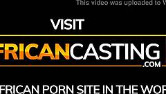 Sexy Black Girl's Anal Casting.