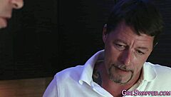 two young teens get facial after oral fun