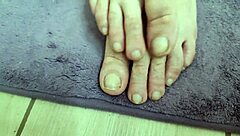 Wife masturbates with fingernail fetish homemade