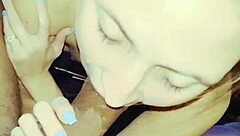 Cheating Whore Sucks Big Black Cock in Front of Loser Boyfriend