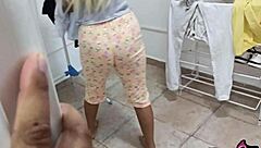 rubia with big ass gets caught having sex in kitchen by uncle