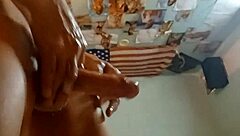 bigraski stroking his huge cock close up, looking horny