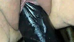 She takes the big dildo deep