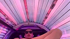 tattooed brunette in lingerie worships ass while using toys with dirty talk