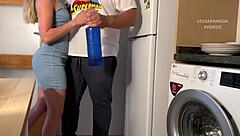 Touch my tight pussy in the kitchen, she said to me.