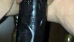 She takes the big dildo deep