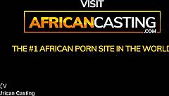 African Girl Takes POV Interracial Casting Challenge
