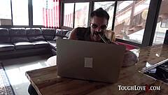 ToughLoveX Karl totally wrecks Ella Knox’s tight holes in wild action