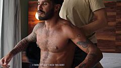 straight stud gets jerked off by another man for first time