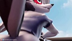 Loona from Helluva Boss rides POV ass