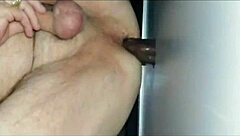Conquering A Massive Cock At An Abs Gloryhole! It's Huge And Bareback!