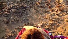 Blond Babe Squirts During Anal in Corn Maze