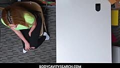 horny thick blonde teen 18+ shoplifter alexa raye seduces security officer